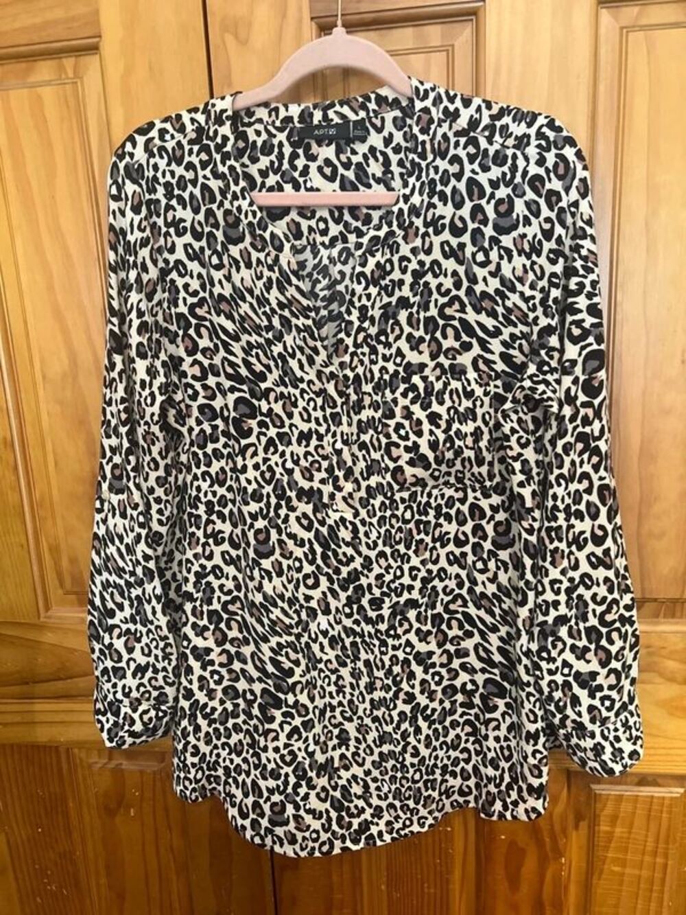 Apt. 9 leopard print blouse large